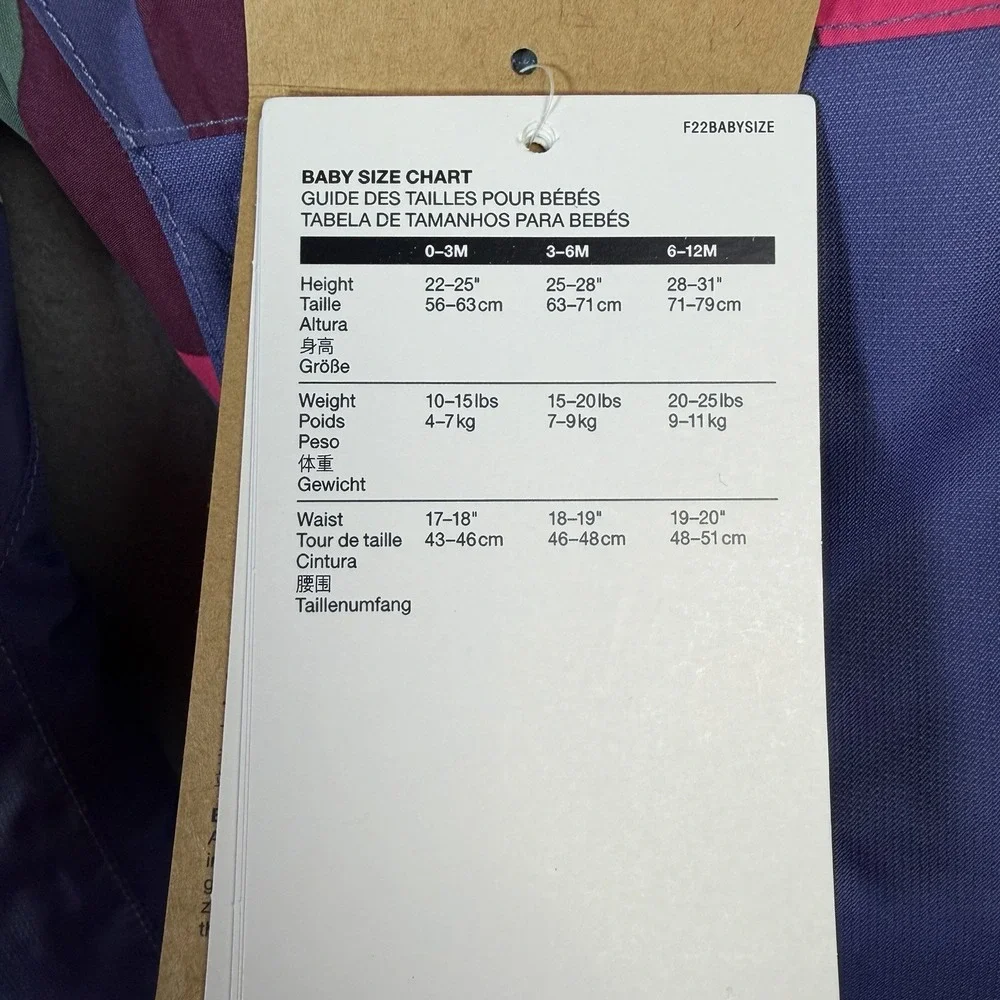 The North Face Baby Freedom Snow Suit Mr Pink Big Abstract 3-6 Months Waterproof